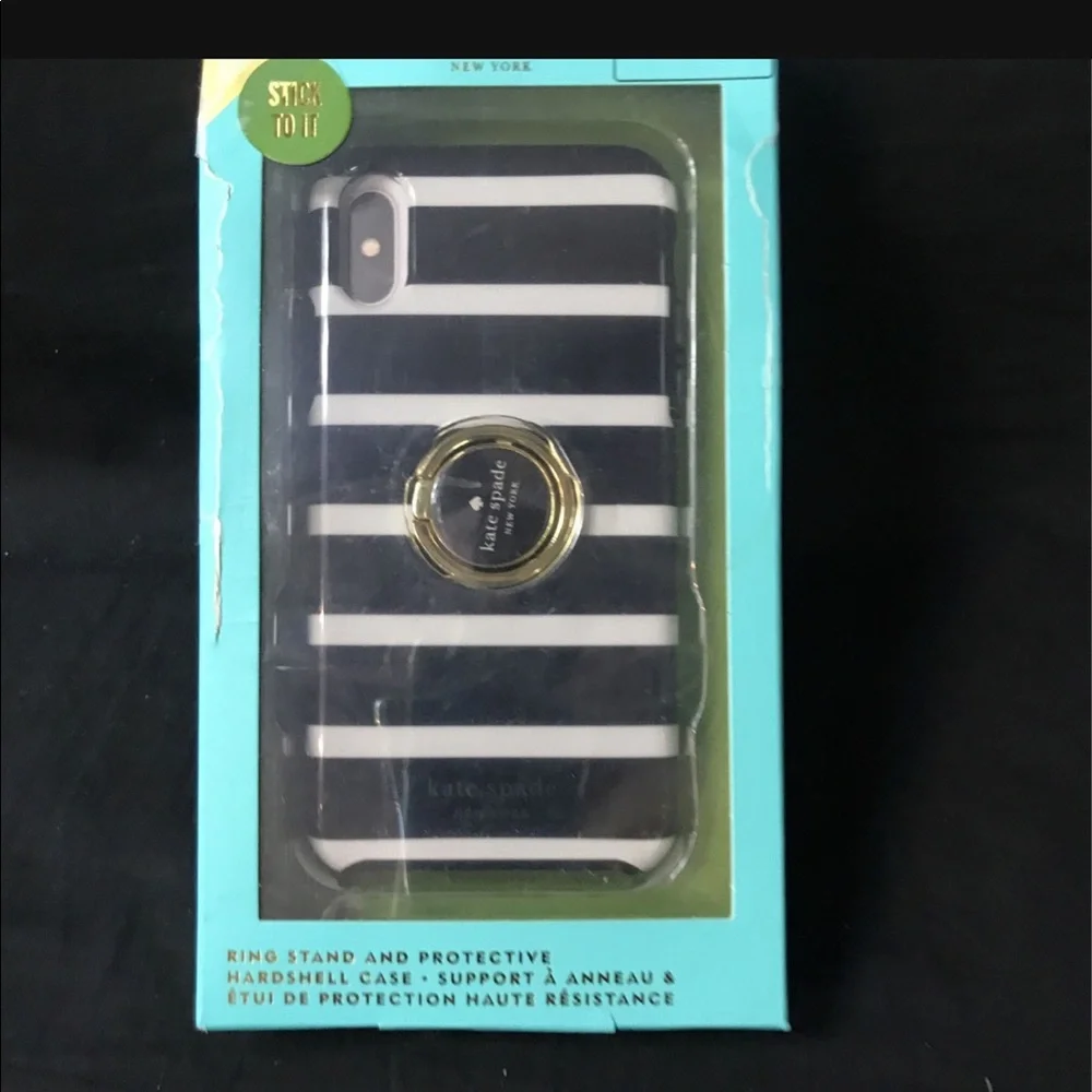 Kate Spade New York Ring & Stripe Resin iPhone Xs/ - Picture 5 of 5